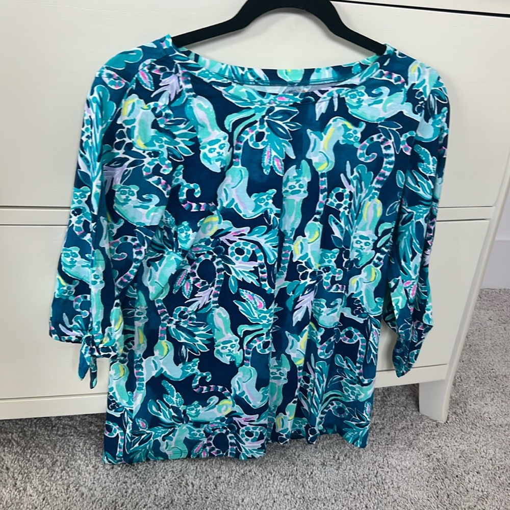 Lilly Pulitzer 3/4 length tee small